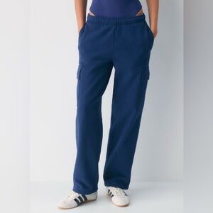 Aritzia Byron Blue Mega Fleece Sweatpants